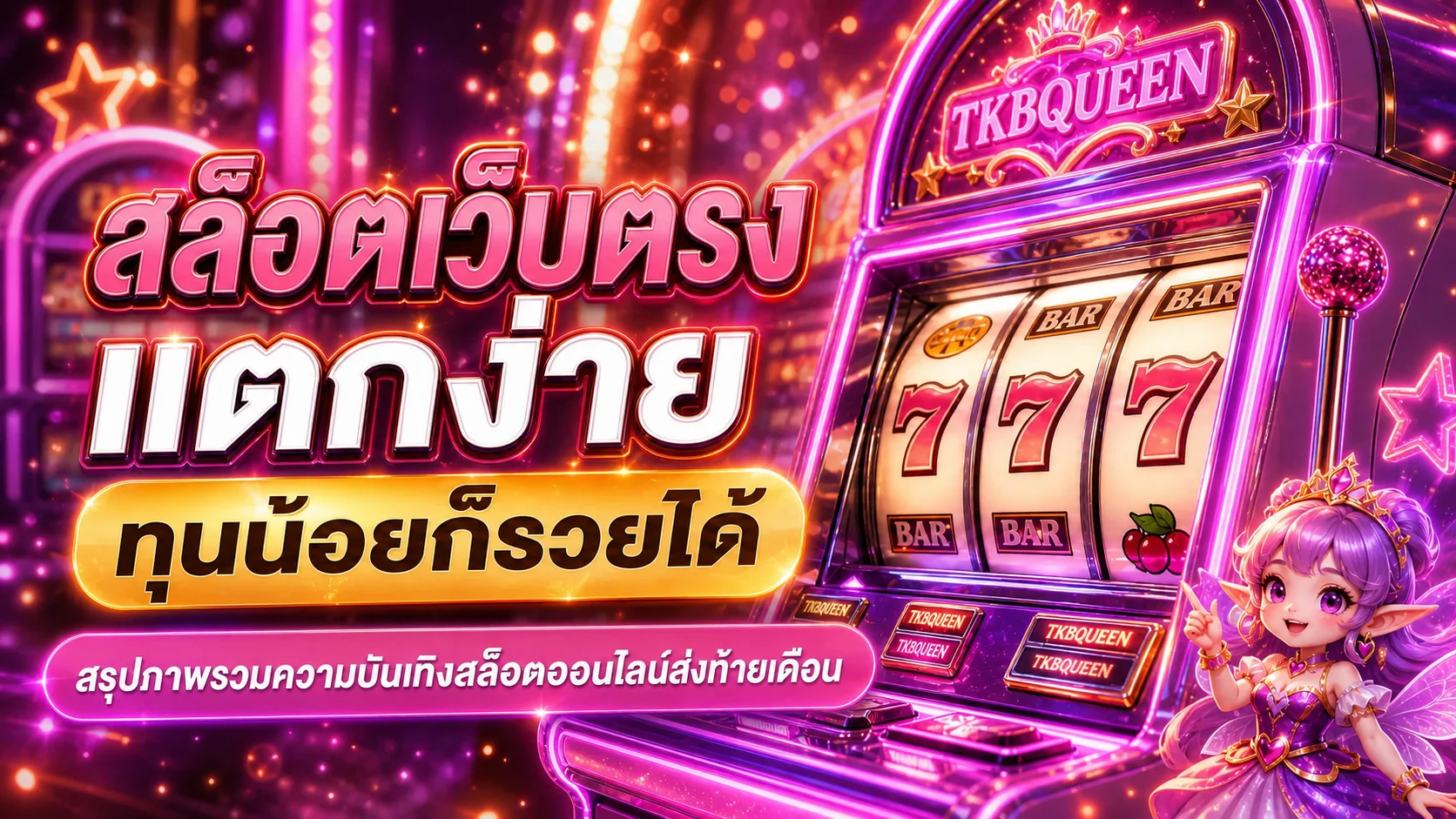TKBQUEEN | คาสิโนออนไลน์ ฝากถอนออโต้บนมือถือ